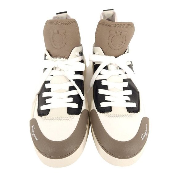 Salvatore Ferragamo Marvelous Borg Leather Sock Sneakers 8 M 41 Men’s New - Picture 3 of 15